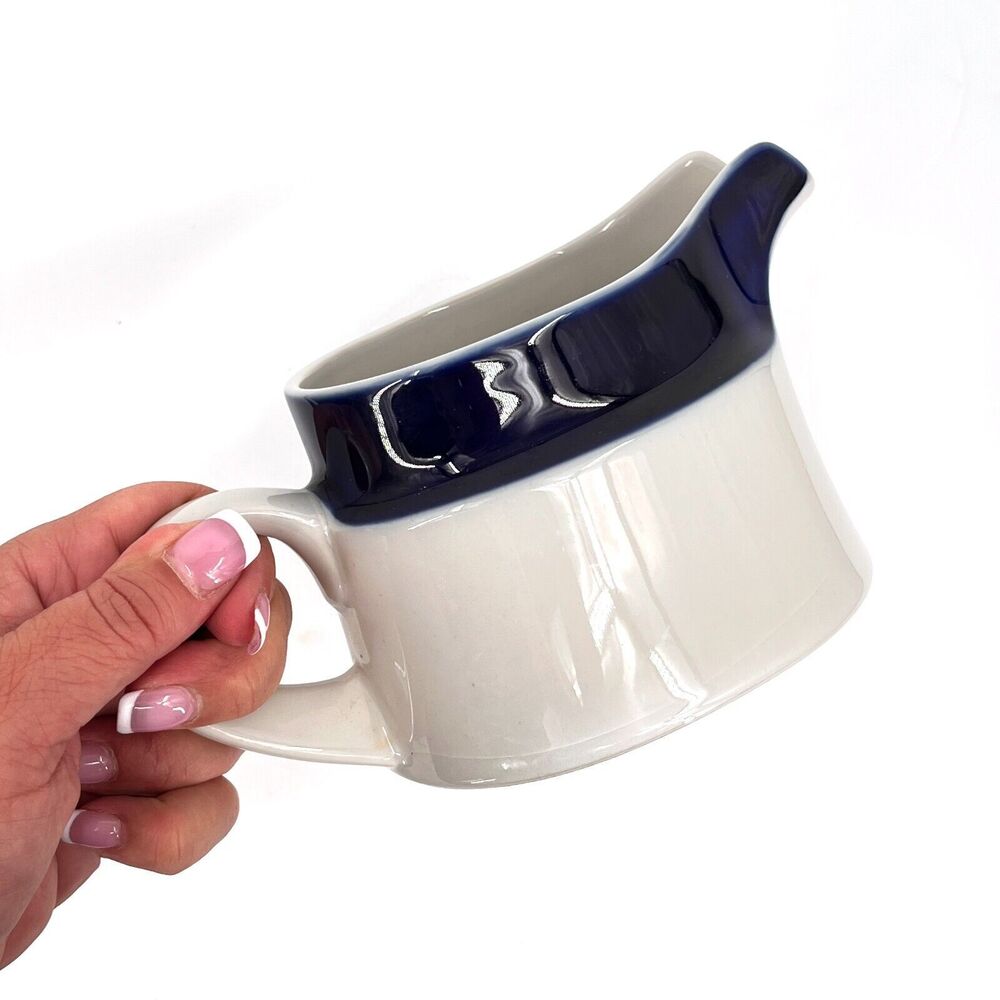 Vintage Noritake Primastone Fjord Stoneware Gravy Boat Pitcher Creamer